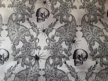 Load image into Gallery viewer, Skulls & Lace Halloween Book Holder/Cover