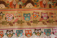 Load image into Gallery viewer, Woodland Critters (Owls & Hedgehogs) Book Holder/Cover