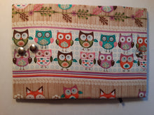 Load image into Gallery viewer, Woodland Critters (Owls) Book Holder/Cover