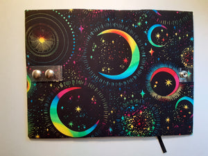 Rainbow Moon Book Holder/Cover