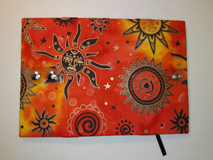 Tribal Batik (Orange) Book Holder/Cover