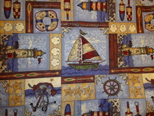Load image into Gallery viewer, Lighthouses and Sailboats Book Holder/Cover