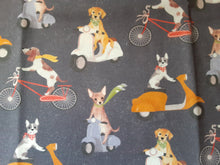 Load image into Gallery viewer, Dogs on Scooters &amp; Bikes Book Holder/Cover