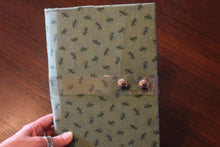 Load image into Gallery viewer, Green Dragonflies Book Holder/Cover